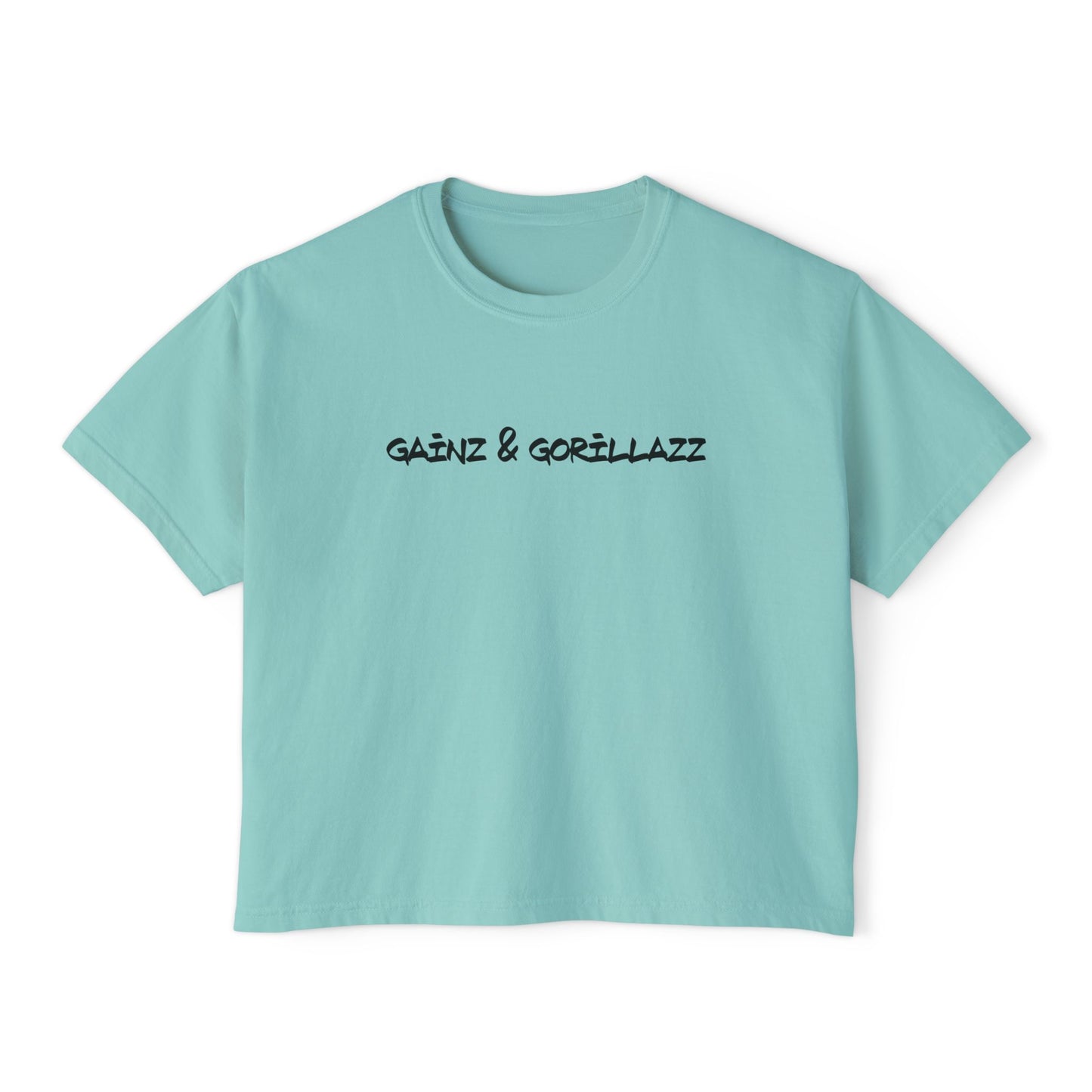 Women's Boxy Cropped Tee | Text Mode