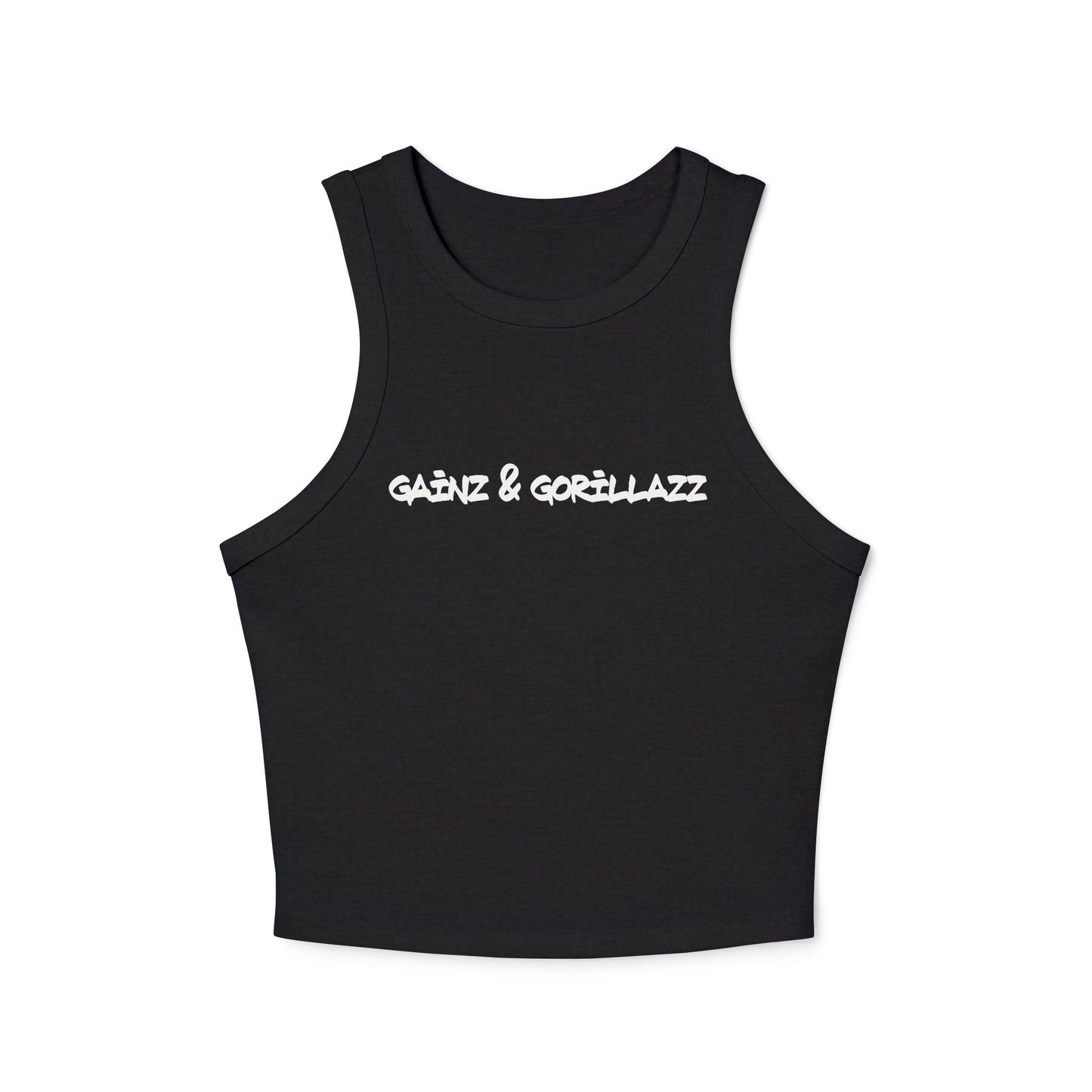 Women's Ribbed Racer Tank | Text Mode