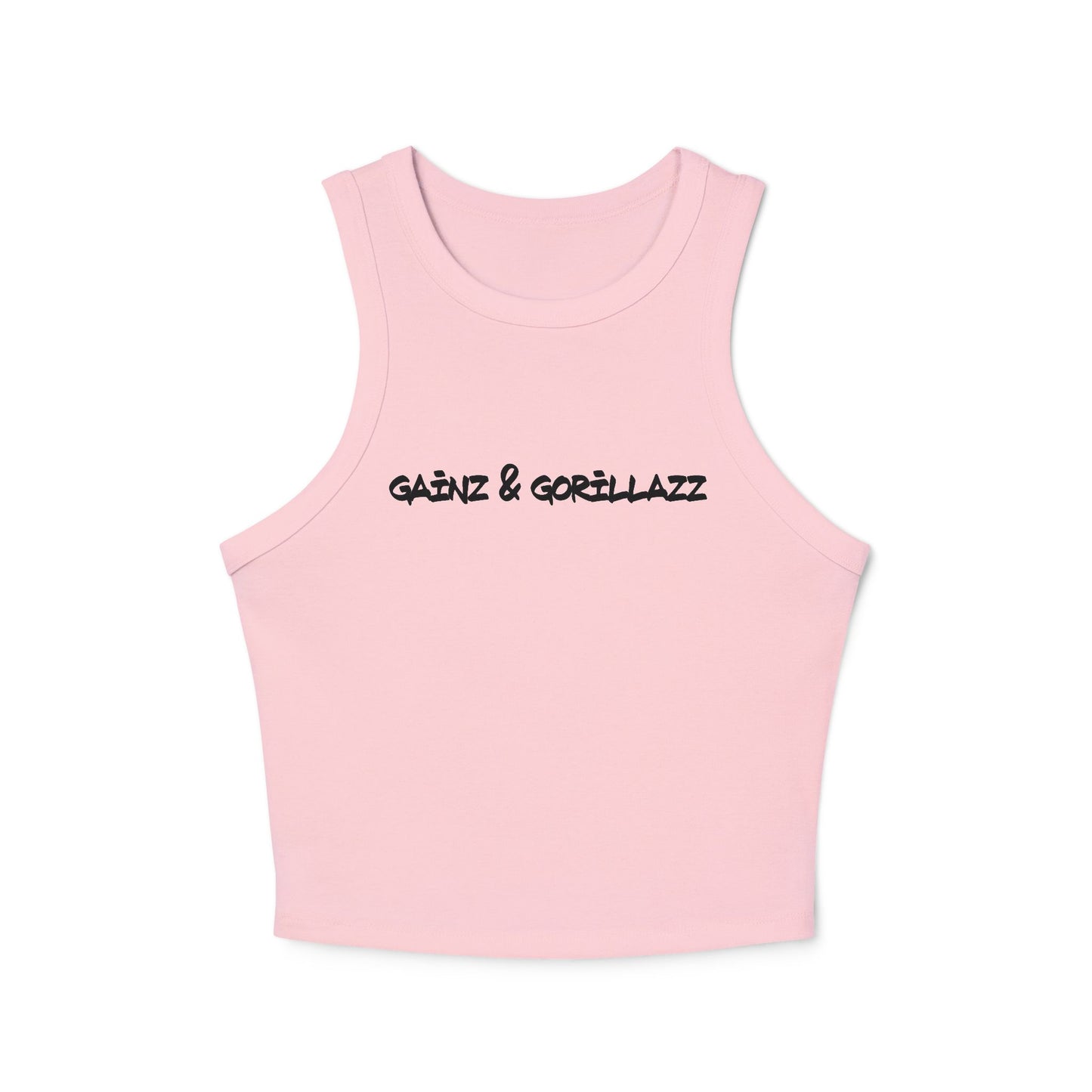 Women's Ribbed Racer Tank | Text Mode