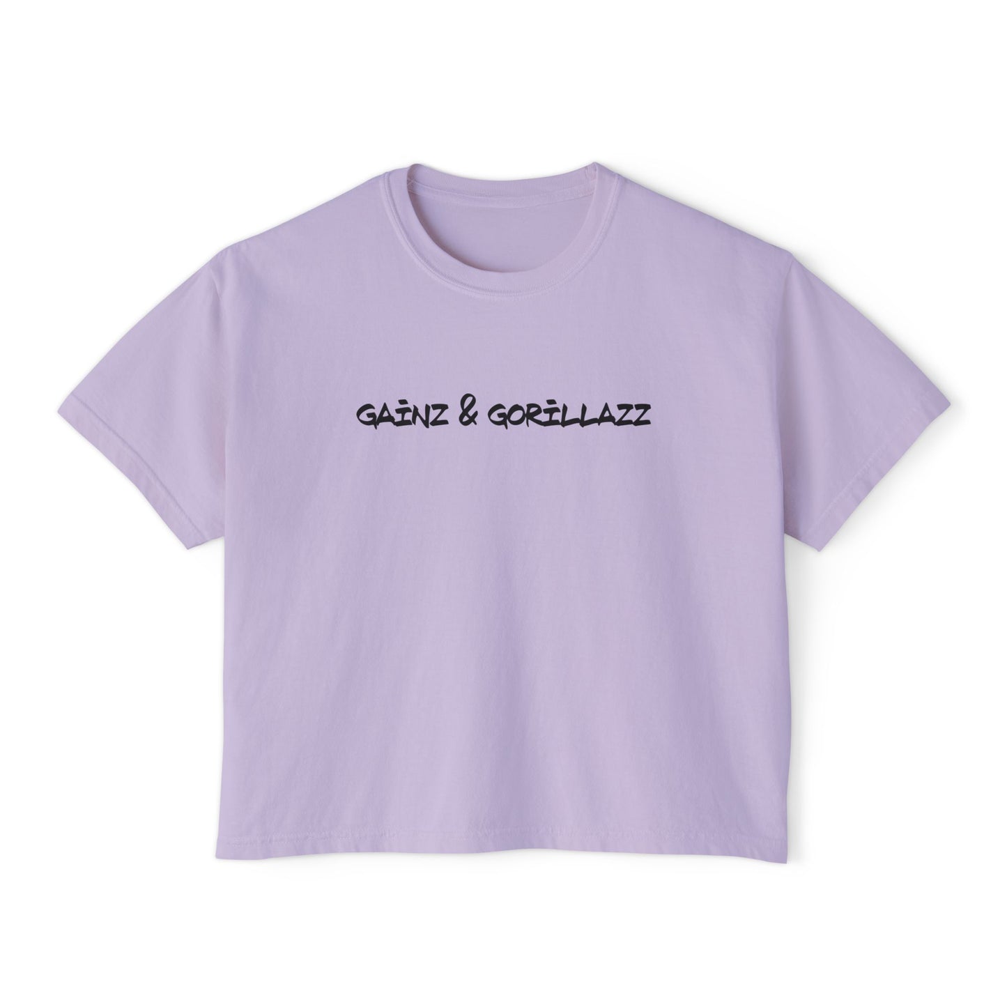 Women's Boxy Cropped Tee | Text Mode