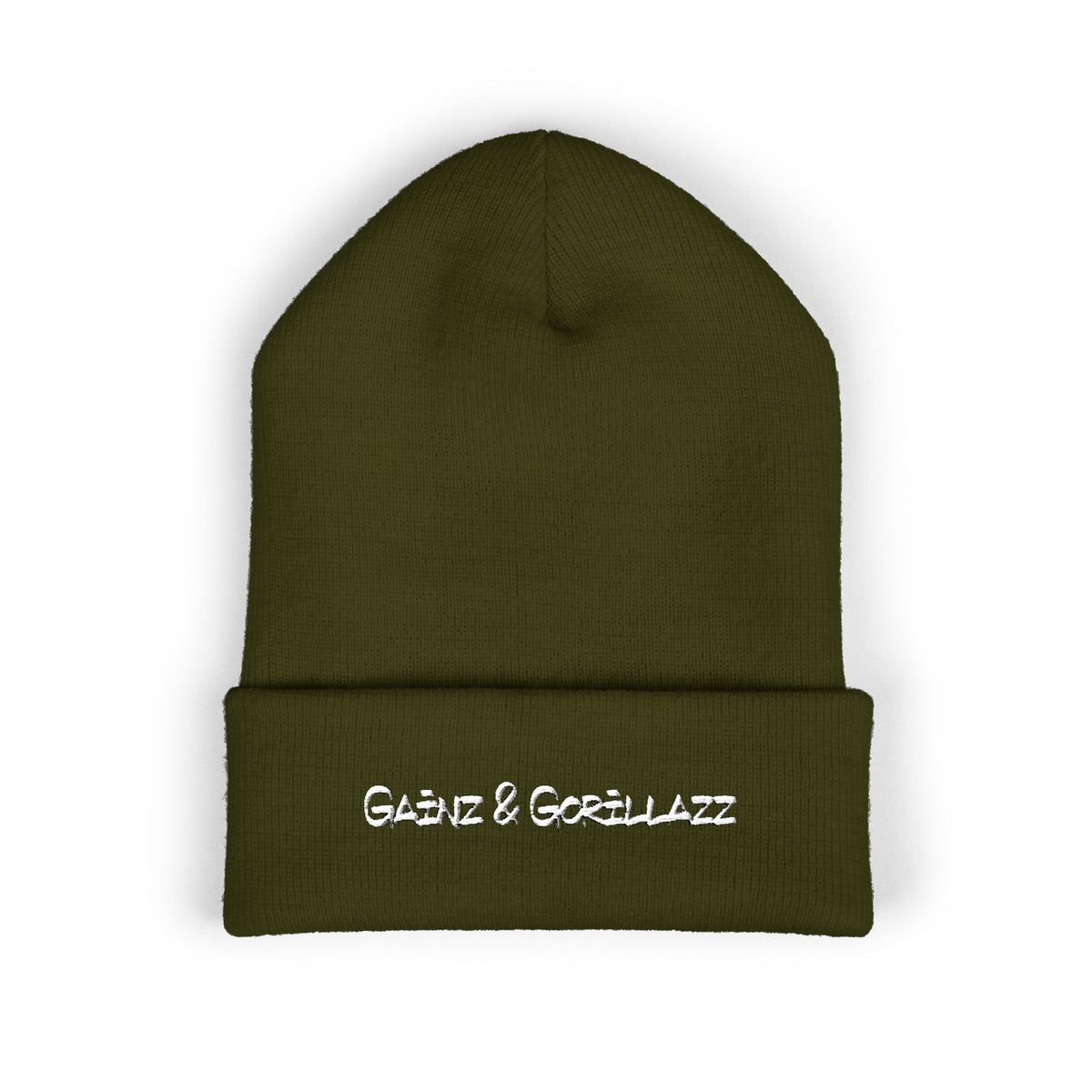 Text Mode | Embroidered Cuffed Beanie