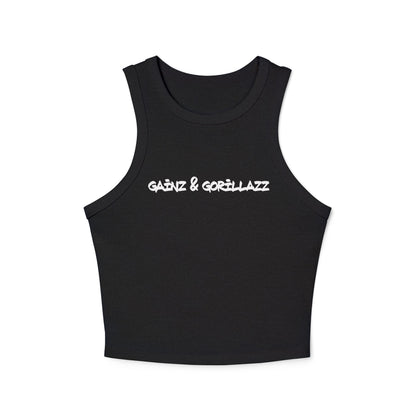 Women's Ribbed Racer Tank | Text Mode