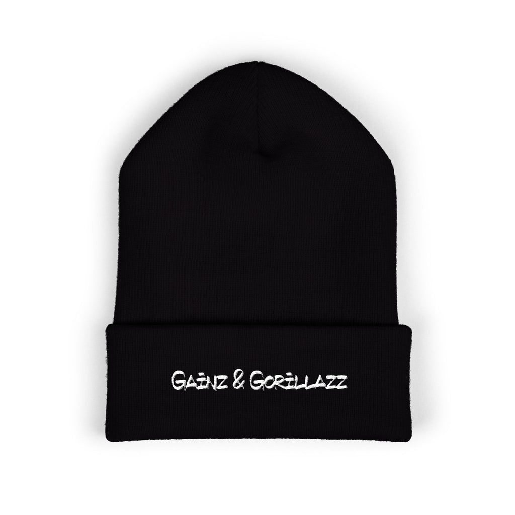 Text Mode | Embroidered Cuffed Beanie