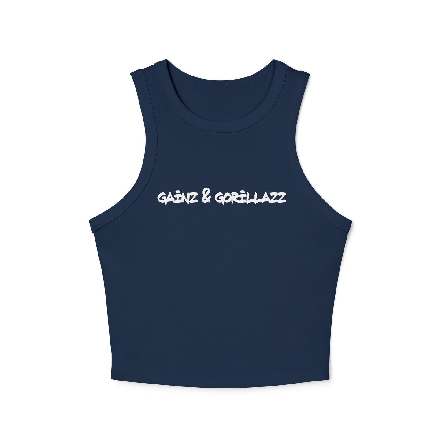 Women's Ribbed Racer Tank | Text Mode