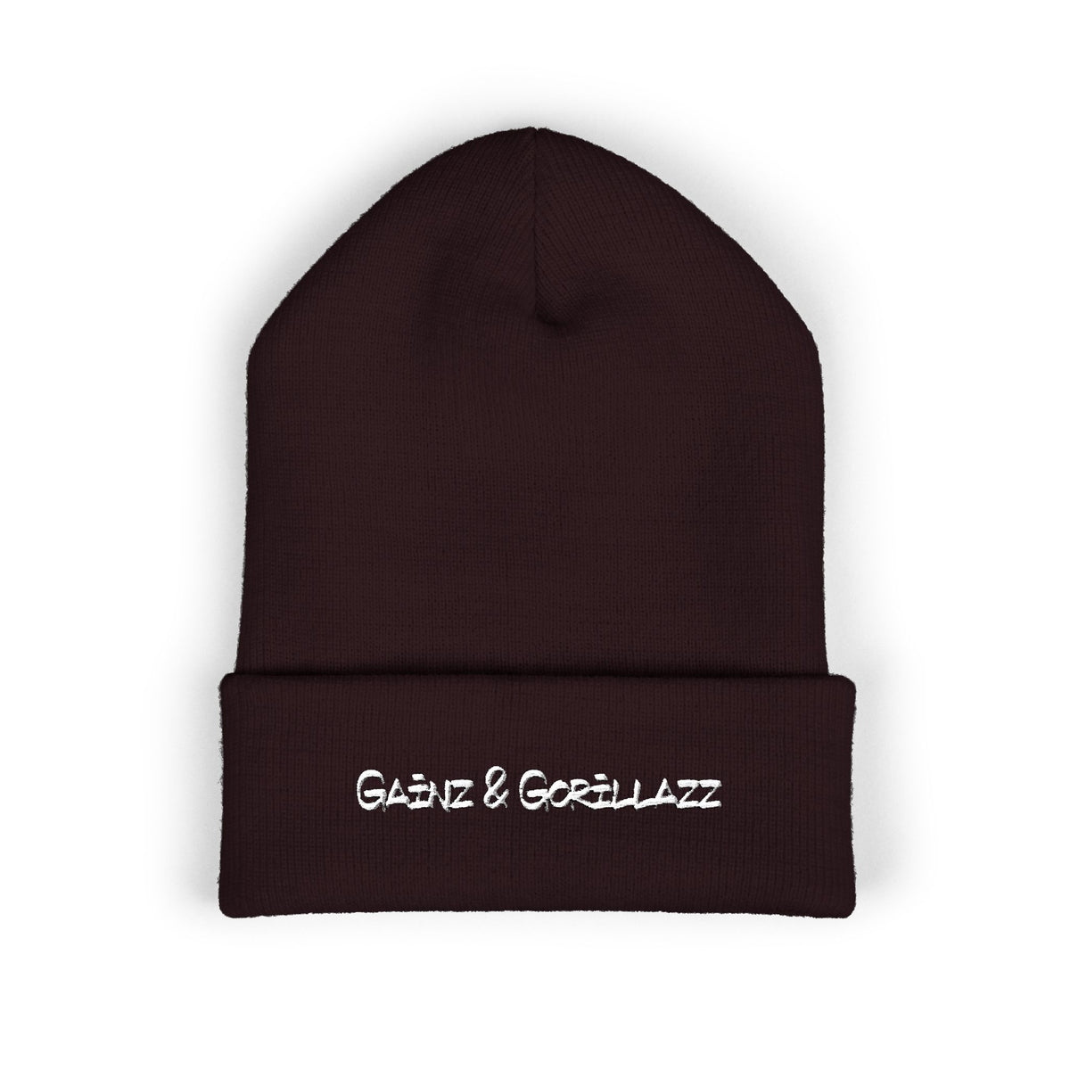 Text Mode | Embroidered Cuffed Beanie