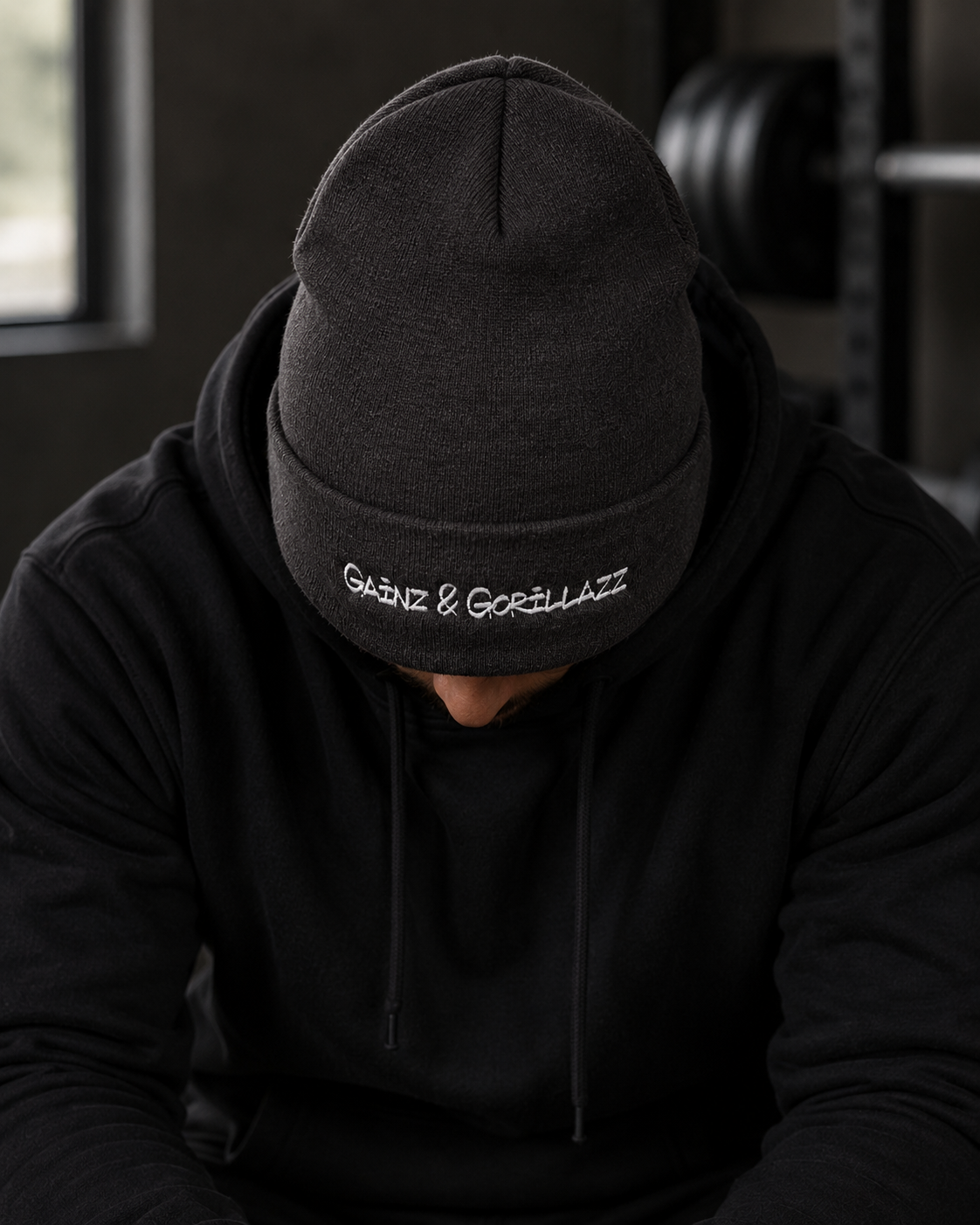 Text Mode | Embroidered Cuffed Beanie